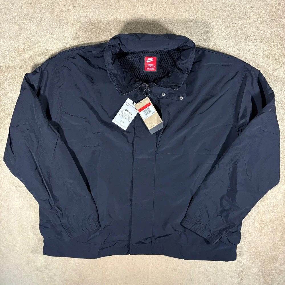 Nike Sportswear Tech Packable Hood Jacket Black Men's‎ L-Tall FZ0714-010 $225